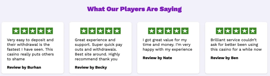 Casushi What Our Players are Saying